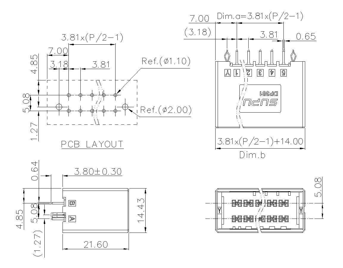 动态接插件连接器DP381V2XXF-BK-0Y10(04-20)-速普电子